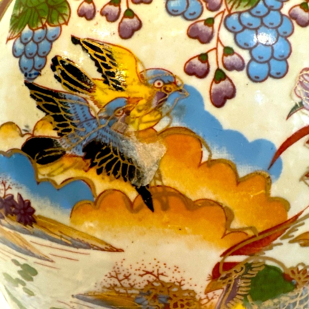 Chinese Antique Double Handle Porcelain Hand Painted Baluster Vase 16 in… - Picture 4 of 12